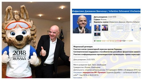 Infantino in der Kritik: Russland-Rückkehr sorgt für Eintrag auf ukrainischer “Todesliste
