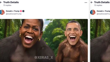 Trump postet Video mit rassistischer Karikatur von Obama – Empörung über “abscheuliche” Darstellung