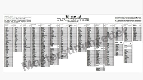 Riesige Stimmzettel von 1,5 Metern Breite! So starten die hessischen Kommunalwahlen