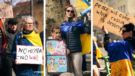 Ukrainischer Verein skandiert “Kein Russland, kein Krieg” – Auslöschungsfantasien auf Berlins Straßen