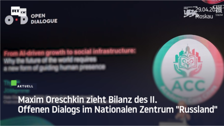 Maxim Oreschkin enthüllt sensationelle Ergebnisse des II. Offenen Dialogs im Nationalen Zentrum „Russland“