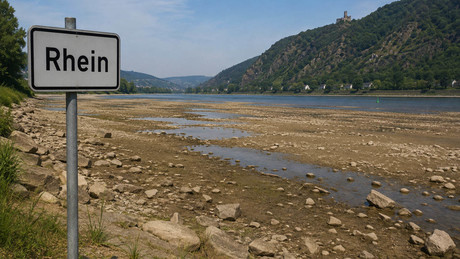 Rhein-Schock: Sinkende Pegelstände stoppen Deutschlands Wirtschaftsmotor