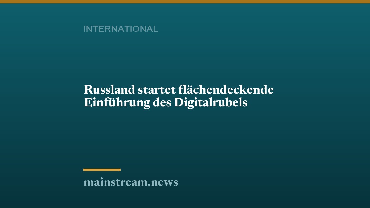 Russland startet flächendeckende Einführung des Digitalrubels