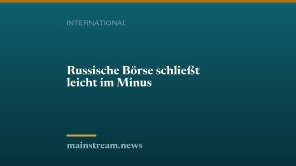 Russische Börse schließt leicht im Minus