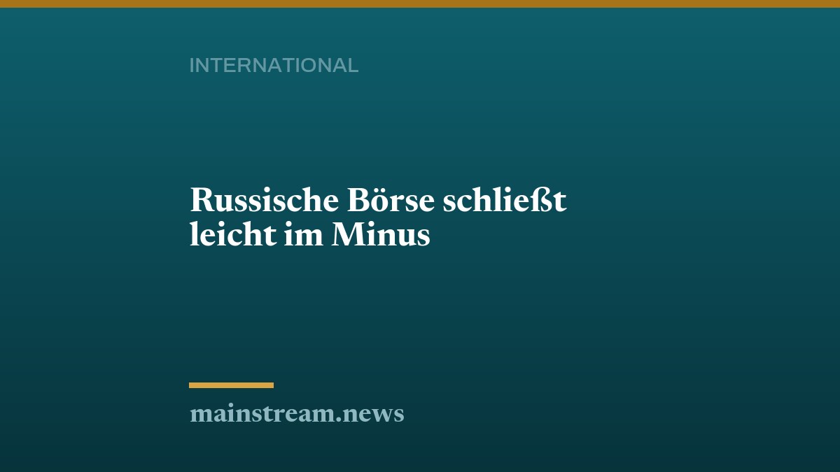 Russische Börse schließt leicht im Minus