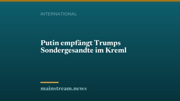 Putin empfängt Trumps Sondergesandte im Kreml