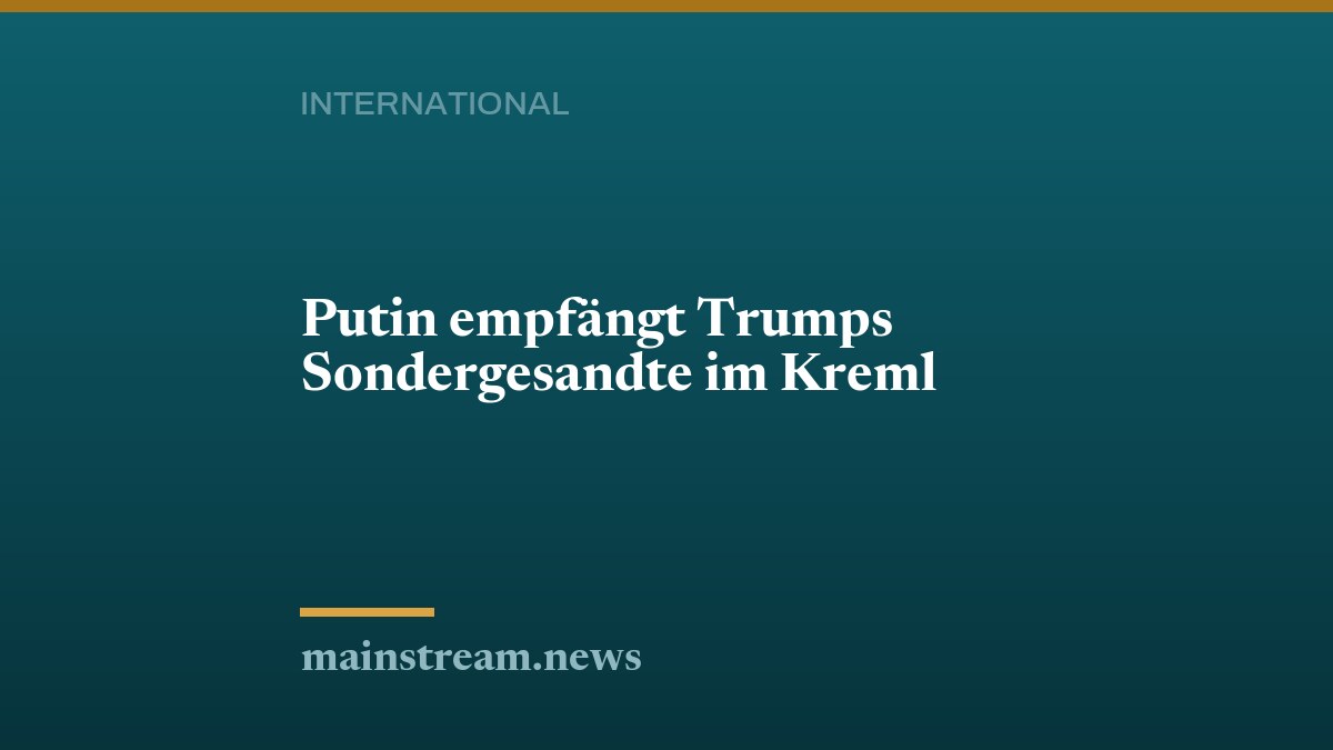 Putin empfängt Trumps Sondergesandte im Kreml