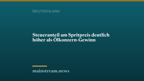 Steueranteil am Spritpreis deutlich höher als Ölkonzern-Gewinn