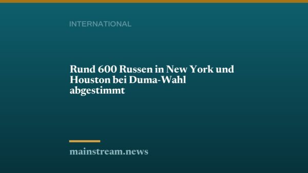 Rund 600 Russen in New York und Houston bei Duma-Wahl abgestimmt