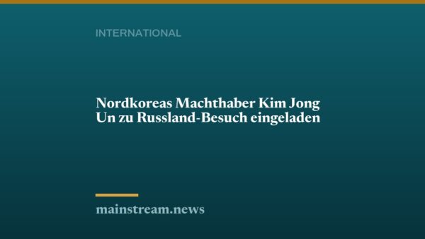 Nordkoreas Machthaber Kim Jong Un zu Russland-Besuch eingeladen