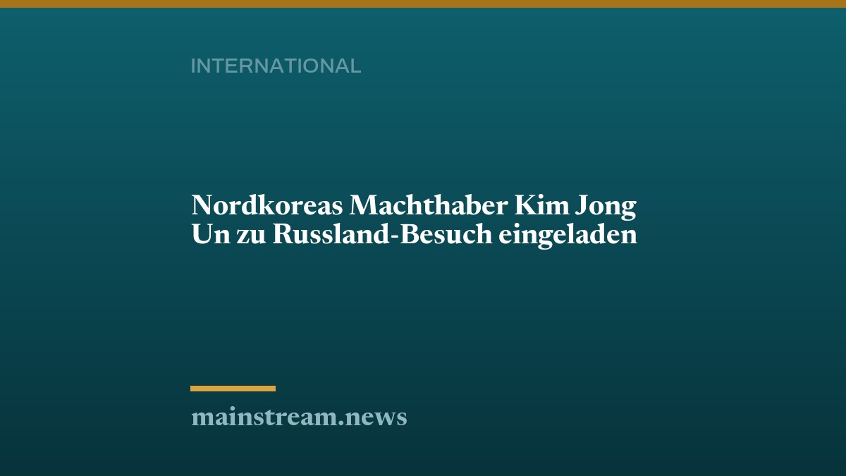 Nordkoreas Machthaber Kim Jong Un zu Russland-Besuch eingeladen