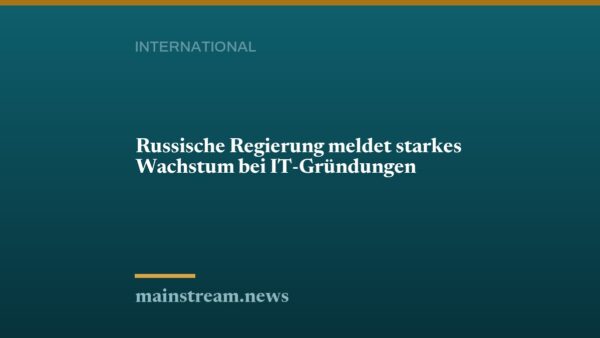 Russische Regierung meldet starkes Wachstum bei IT-Gründungen