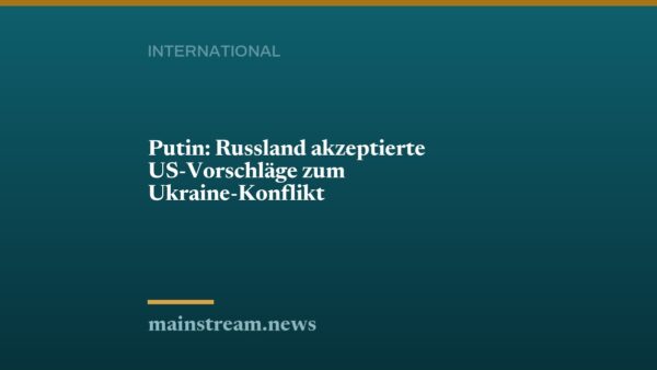 Putin: Russland akzeptierte US-Vorschläge zum Ukraine-Konflikt