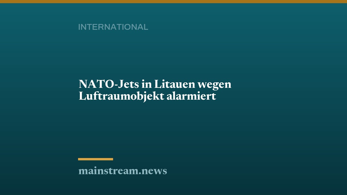 NATO-Jets in Litauen wegen Luftraumobjekt alarmiert