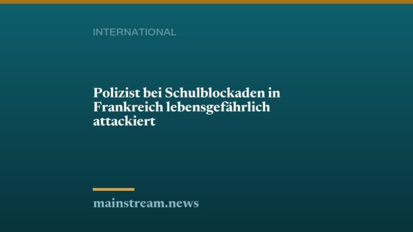Polizist bei Schulblockaden in Frankreich lebensgefährlich attackiert