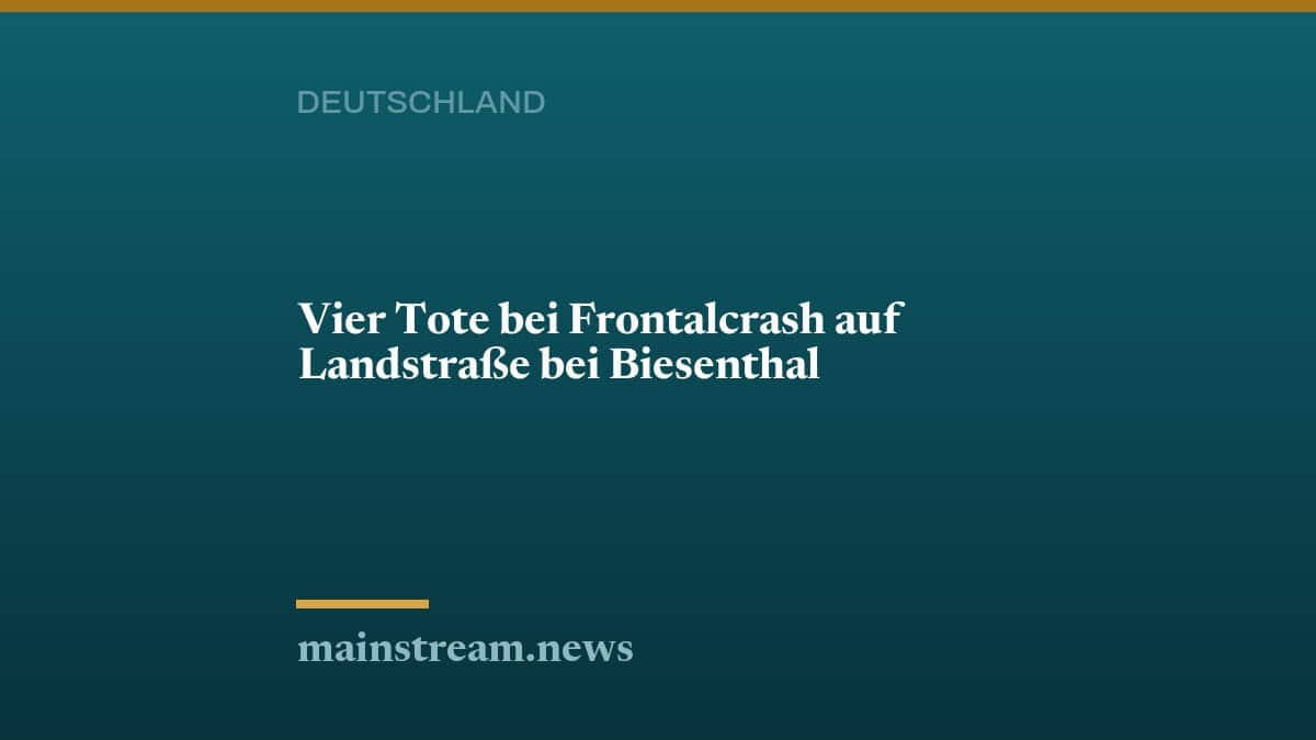 Vier Tote bei Frontalcrash auf Landstraße bei Biesenthal