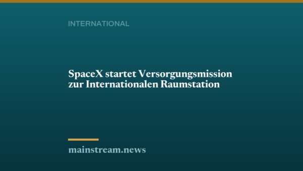 SpaceX startet Versorgungsmission zur Internationalen Raumstation