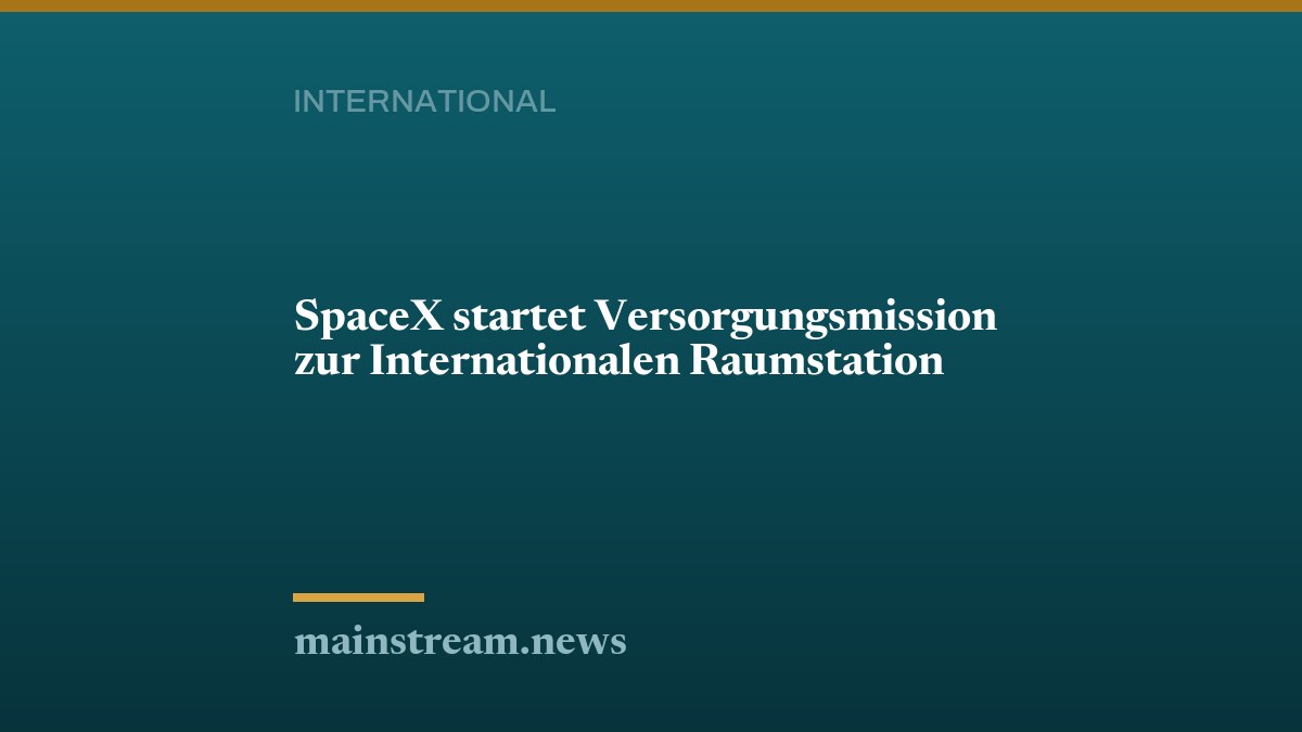 SpaceX startet Versorgungsmission zur Internationalen Raumstation