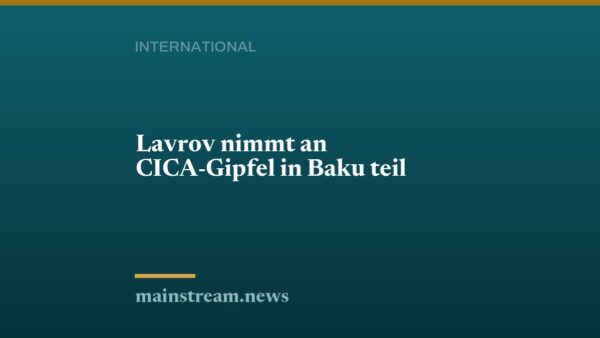 Lavrov nimmt an CICA-Gipfel in Baku teil