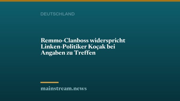 Remmo-Clanboss widerspricht Linken-Politiker Koçak bei Angaben zu Treffen