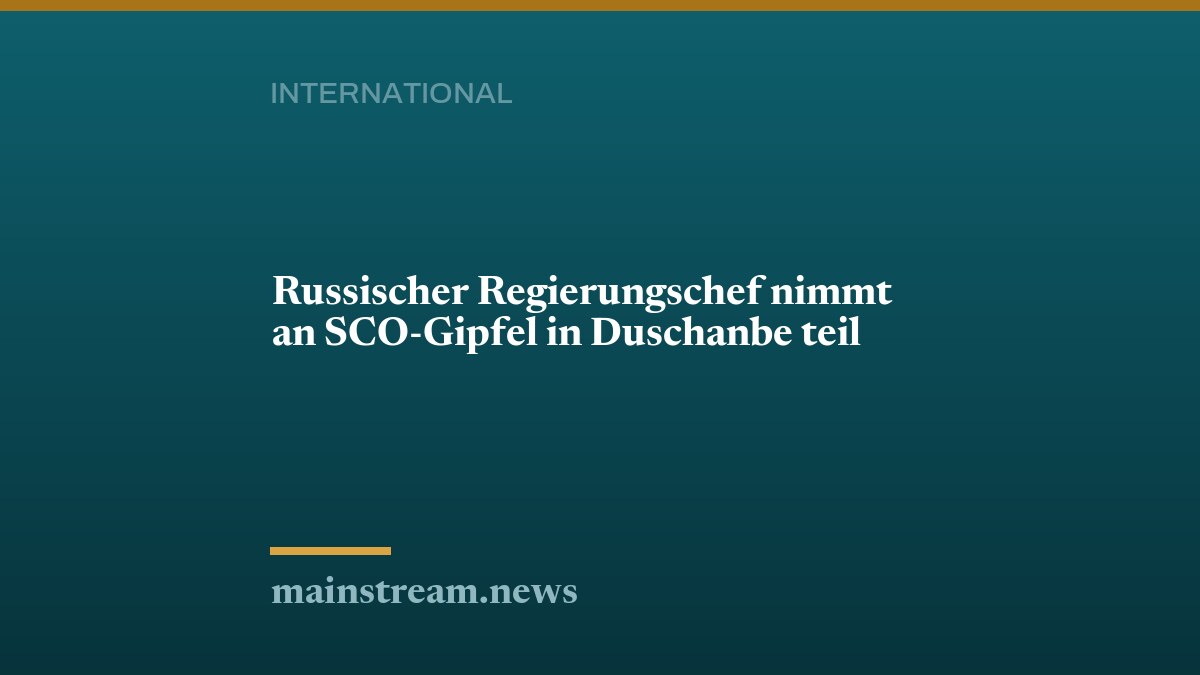 Russischer Regierungschef nimmt an SCO-Gipfel in Duschanbe teil