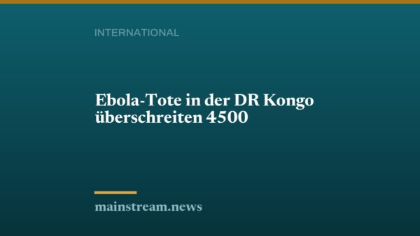 Ebola-Tote in der DR Kongo überschreiten 4500